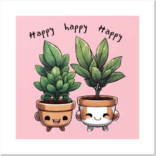 plants that are joking happy happy Posters and Art